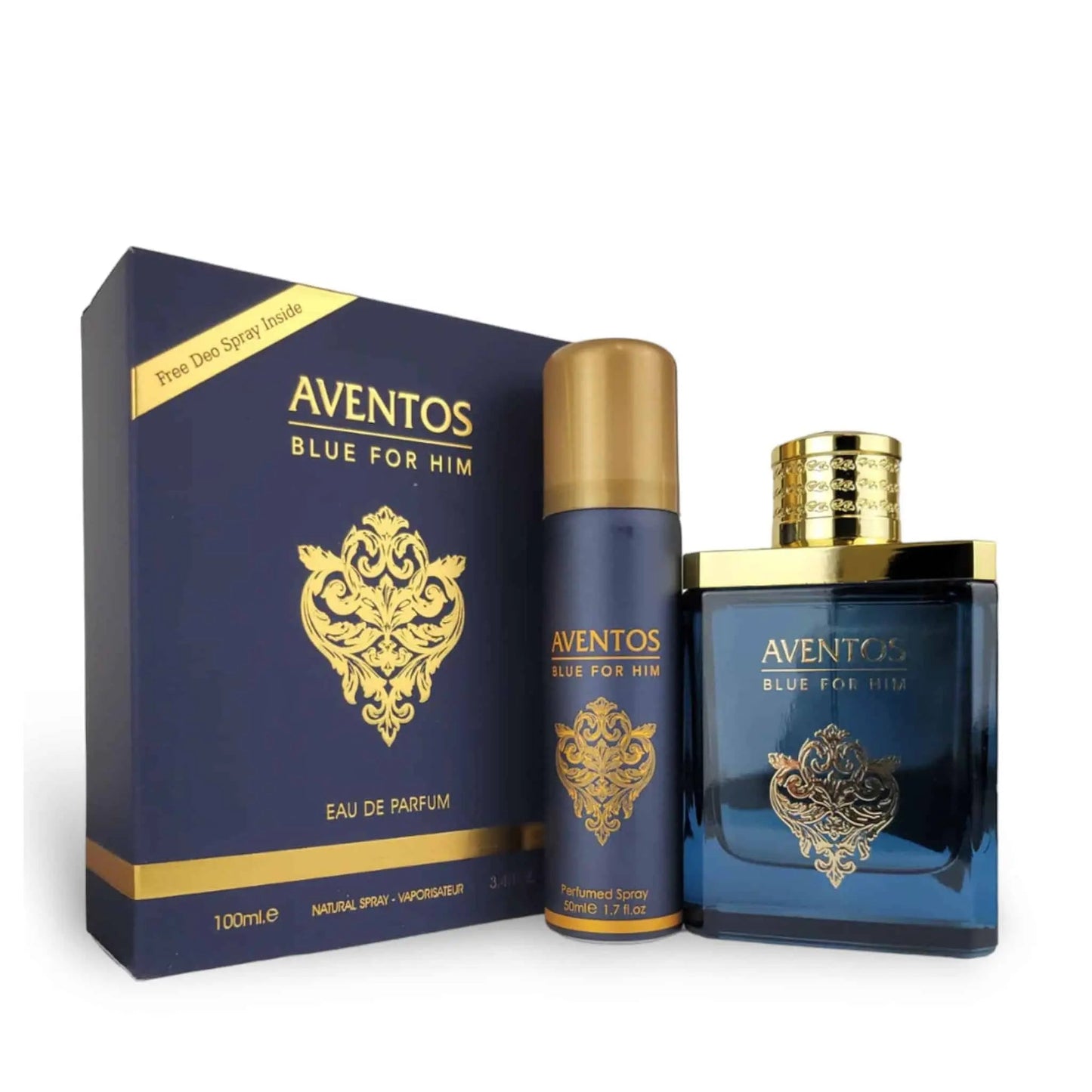 Aventos Blue For Him Perfume 100ml EDP All Varient Front View