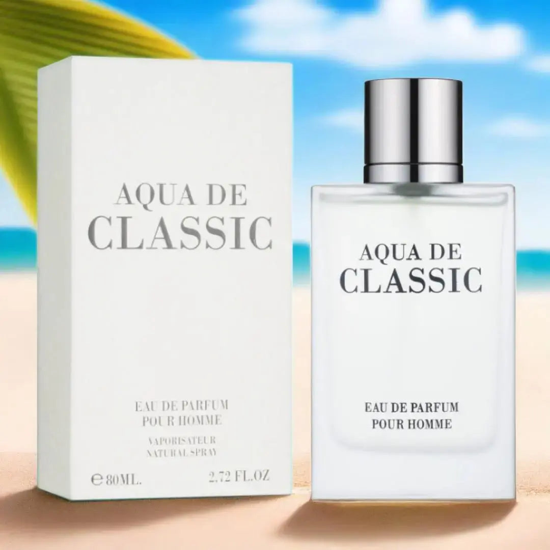 Aqua De Classic Perfume 80ml EDP Box and Bottle on Beautiful Place