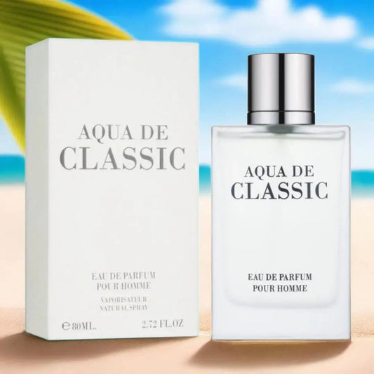 Aqua De Classic Perfume 80ml EDP Box and Bottle on Beautiful Place