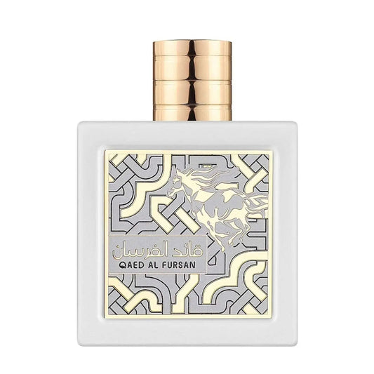 Lattafa Qaed Al Fursan Unlimited Perfume White Bottle