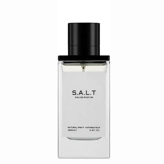 SALT Perfume 100ml EDP Fragrance World White Bottle Front View