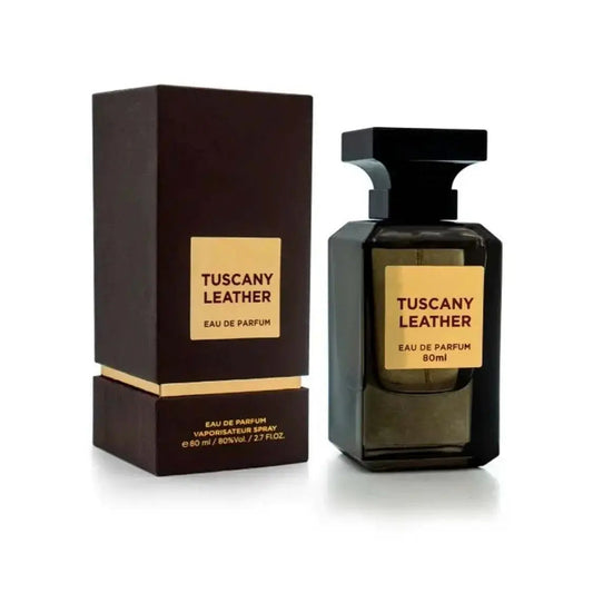 Tuscany Leather Perfume 80ml EDP by Fragrance World Black
