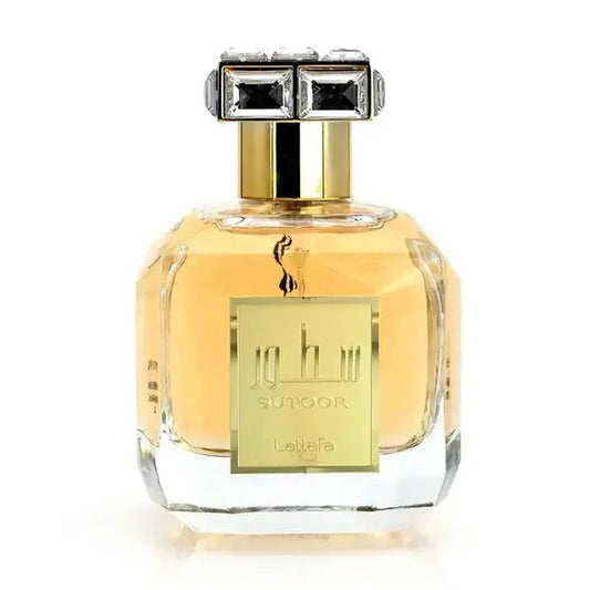 Sutoor Perfume 100ml EDP by Lattafa Bottle Front side