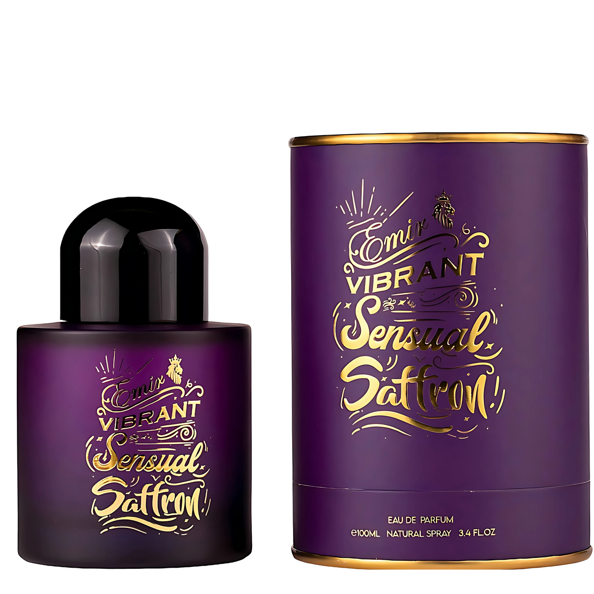 Vibrant Sensual Saffron Perfume 100ml EDP Emir By Paris Corner