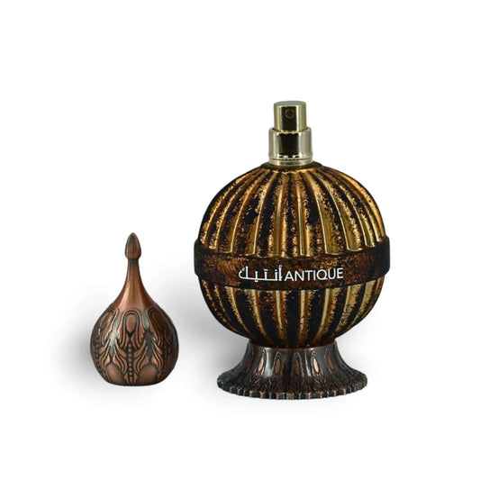 Antique 100ml EDP by Niche Emarati Perfumes Bottle and cap