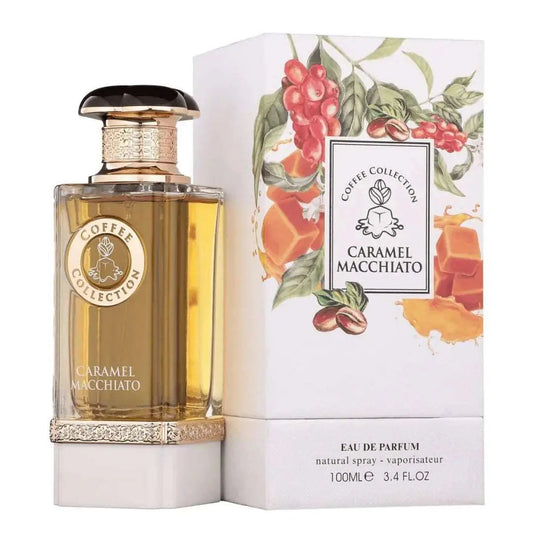 Caramel Macchiato Perfume 100ml EDP Box and Bottle By Fragrance World
