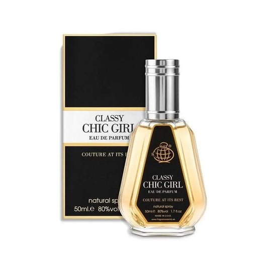 Classy Chic Girl Perfume 50ml EDP Box and Bottle for Women's by Fragrance World