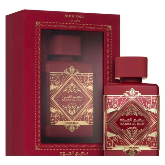 Lattafa Badee al Oud Sublime Perfume 100ml EDP Box and Bottle for Men and Women