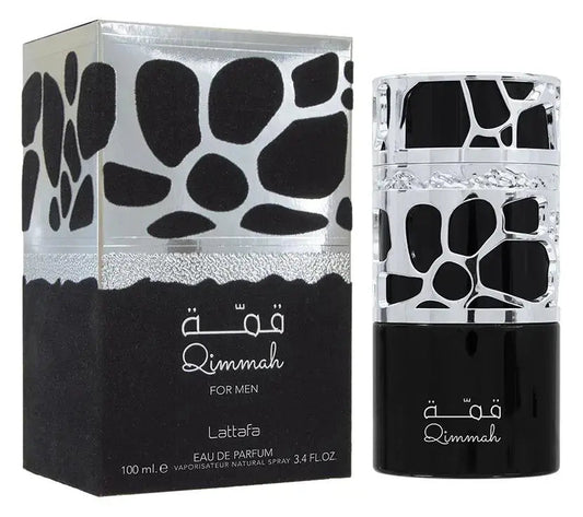 Lattafa Qimmah Perfume 100ml EDP Box and Bottle For Men 