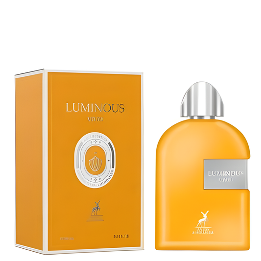 Luminous Vivid Perfume 100ml EDP Maison Alhambra with yellow bottle