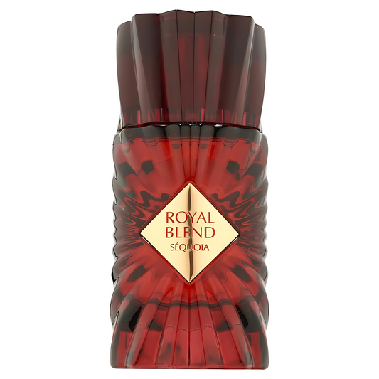 Royal Blend Sequoia 100ml EDP French Avenue By Fragrance World - Red perfume bottle by French avanue