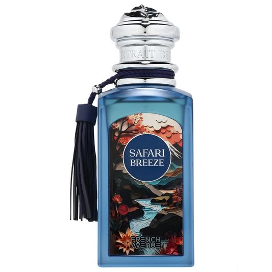 Safari Breeze Perfume 100ml EDP French Avenue with blue bottle