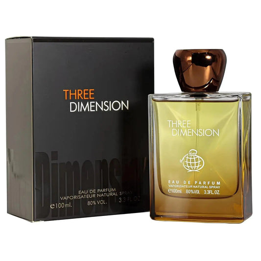 Three Dimensions Perfume Box and bottle in 100ml EDP by Fragrance World