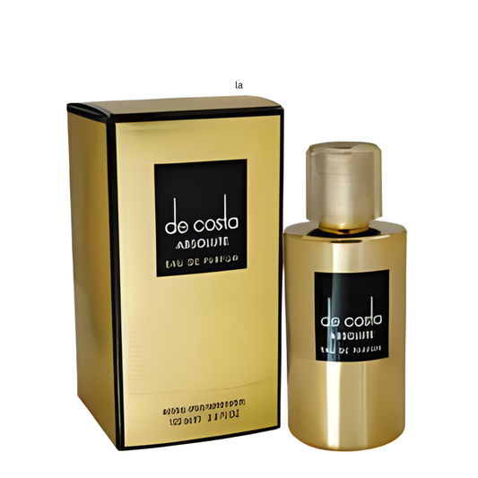 De Costa Absolute 100ml EDP – Fragrance World with golden bottle