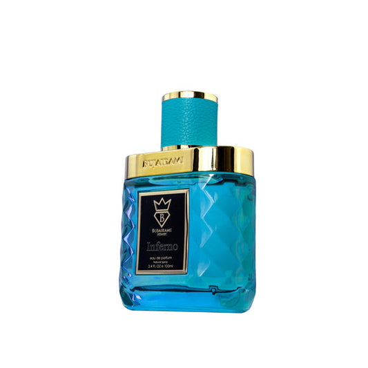 Inferno 100ml EDP Bujairami Sydney premium fragrance bottle