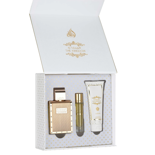 The Kingdom For Men Perfume 3pcs Gift Set Lattafa